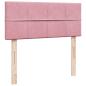 Preview: Ottoman-Bett mit Matratze Rosa 120x190 cm Samt