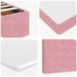 Preview: Ottoman-Bett mit Matratzen Rosa 100x200 cm Samt
