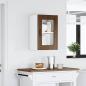 Preview: Küchen-Hängeschrank mit Glastür Kalmar Braun Eichen-Optik