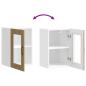 Preview: Küchen-Hängeschrank mit Glastür Artisan-Eiche Holzwerkstoff