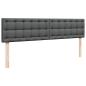 Preview: Ottoman-Bett mit Matratze Dunkelgrau 160x200 cm Stoff