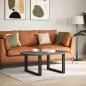 Preview: Couchtischbeine U-Form 2 Stk. Schwarz 70x(42-43) cm Stahl