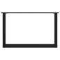 Preview: Couchtischbeine U-Form 2 Stk. Schwarz 70x(42-43) cm Stahl