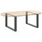 Preview: Couchtischbeine U-Form 2 Stk. Anthrazit 70x(42-43) cm Stahl
