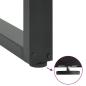 Preview: Couchtischbeine U-Form 2 Stk. Anthrazit 70x(42-43) cm Stahl