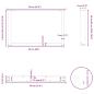 Preview: Couchtischbeine U-Form 2 Stk. Anthrazit 70x(42-43) cm Stahl