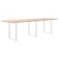 Preview: Couchtischbeine U-Form 3 Stk. Weiß 70x(72-73) cm Stahl