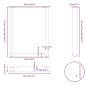 Preview: Couchtischbeine U-Form 3 Stk. Weiß 70x(72-73) cm Stahl