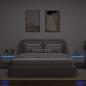 Preview: Wand-Nachttische mit LED-Leuchten 2 Stk. Weiß