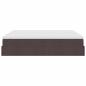 Preview: Ottoman-Bett mit Matratze Dunkelbraun 160x200 cm Stoff
