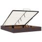 Preview: Ottoman-Bett mit Matratze Dunkelbraun 160x200 cm Stoff