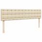 Preview: Ottoman-Bett mit Matratze Creme 160x200 cm Stoff