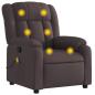 Preview: Massagesessel Dunkelbraun Stoff