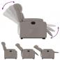 Preview: Relaxsessel mit Aufstehhilfe Elektrisch Taupe Stoff