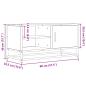 Preview: TV-Schrank Grau Sonoma 80x34,5x40 cm Holzwerkstoff und Metall