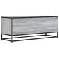 Preview: TV-Schrank Grau Sonoma 100x34,5x40 cm Holzwerkstoff und Metall