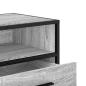 Preview: TV-Schrank Grau Sonoma 100x34,5x40 cm Holzwerkstoff und Metall
