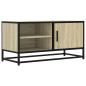 Preview: TV-Schrank Sonoma-Eiche 80x34,5x40 cm Holzwerkstoff und Metall