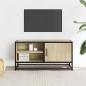Preview: TV-Schrank Sonoma-Eiche 80x34,5x40 cm Holzwerkstoff und Metall