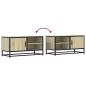 Preview: TV-Schrank Sonoma-Eiche 80x34,5x40 cm Holzwerkstoff und Metall