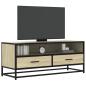 Preview: ARDEBO.de - TV-Schrank Sonoma-Eiche 100x34,5x40 cm Holzwerkstoff und Metall
