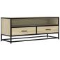 Preview: TV-Schrank Sonoma-Eiche 100x34,5x40 cm Holzwerkstoff und Metall
