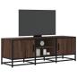 Preview: ARDEBO.de - TV-Schrank Eichen-Optik 120x35x41 cm Holzwerkstoff und Metall