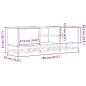 Preview: TV-Schrank Eichen-Optik 120x35x41 cm Holzwerkstoff und Metall