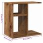 Preview: Beistelltisch Altholz-Optik 50x30x50 cm Holzwerkstoff