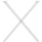 Preview: Esstischbeine X-Form 2 Stk. Weiß 80x(72-73) cm Stahl