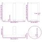 Preview: Couchtischbeine T-Form 2 Stk. Weiß 50x25x(42-43) cm Stahl