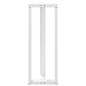 Preview: Bartischbeine T-Form 2 Stk. Weiß 40x35x(111-112) cm Stahl