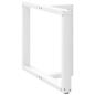 Preview: Esstischbeine T-Form 2 Stk. Weiß 100x35x(72-73) cm Stahl