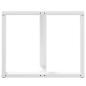 Preview: Esstischbeine T-Form 2 Stk. Weiß 100x35x(72-73) cm Stahl