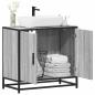 Preview: ARDEBO.de - Waschbeckenunterschrank Grau Sonoma 65x33x60 cm Holzwerkstoff