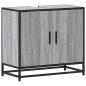 Preview: Waschbeckenunterschrank Grau Sonoma 65x33x60 cm Holzwerkstoff
