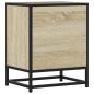 Preview: Nachttisch Sonoma-Eiche 40x31x50 cm Holzwerkstoff und Metall