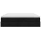 Preview: Ottoman-Bett mit Matratzen Schwarz 200x200 cm Stoff
