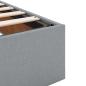 Preview: Ottoman-Bett mit Matratzen Hellgrau 200x200 cm Stoff