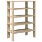 Preview: Schuhregal Sonoma-Eiche 61x32x87,5 cm Holzwerkstoff