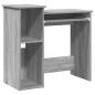 Preview: Schreibtisch mit Regal Grau Sonoma 84x40x78 cm Holzwerkstoff
