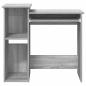 Preview: Schreibtisch mit Regal Grau Sonoma 84x40x78 cm Holzwerkstoff