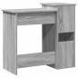Preview: Schreibtisch mit Regal Grau Sonoma 84x40x78 cm Holzwerkstoff