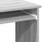 Preview: Schreibtisch mit Regal Grau Sonoma 84x40x78 cm Holzwerkstoff