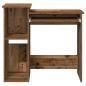 Preview: Schreibtisch mit Regal Altholz-Optik 84x40x78cm Holzwerkstoff