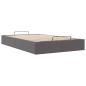 Preview: Ottoman-Bett ohne Matratze Grau 120x190 cm Kunstleder