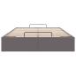 Preview: Ottoman-Bett ohne Matratze Grau 120x190 cm Kunstleder