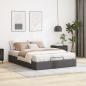 Preview: Ottoman-Bett ohne Matratze Grau 140x190 cm Kunstleder