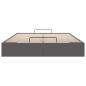 Preview: Ottoman-Bett ohne Matratze Grau 140x190 cm Kunstleder