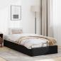 Preview: Ottoman-Bett ohne Matratze Schwarz 100x200 cm Kunstleder